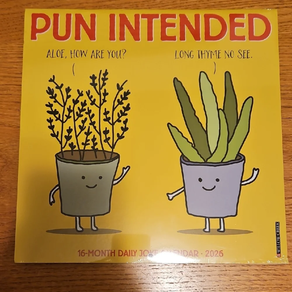 2026 Pun Intended 16-Month Daily Joke Calendar